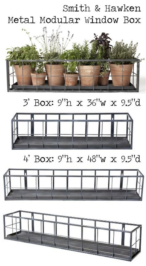 smith and hawken metal modular window box|29 results for smith hawken window box .